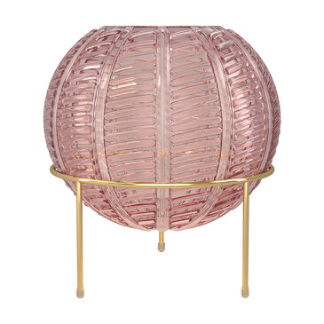 Ваза стеклянная Irida, круглая, на подставке 15х22 см Qwerty