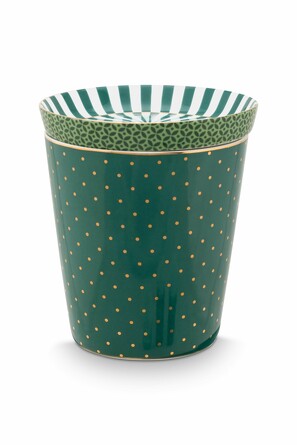 Набор из стакана Royal Dots 230 мл и блюдца Royal Green Ø9 см Mugs&Match Pip Studio