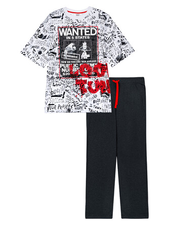 Пижама (футболка, брюки) для мужчин Bugs Bunny Guys PlayToday