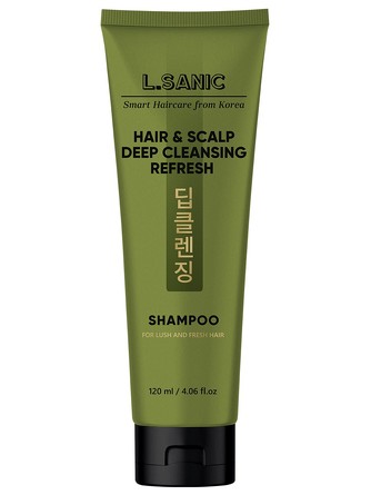 Освежающий шампунь для глубокого очищения волос и кожи головы, 120 мл L'Sanic