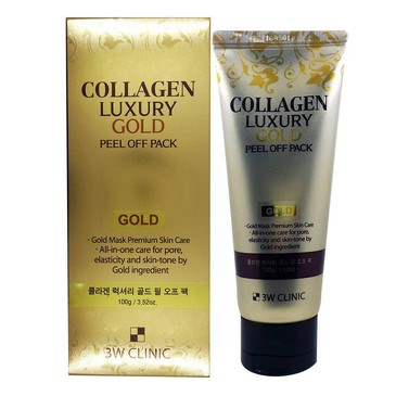 Маска-пленка для лица Collagen&Luxury Gold peel off pack 3W Clinic