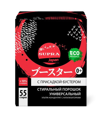 Порошок стиральный с бустером универсальный, 1100 г Supra