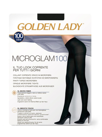 Колготки (2 пары) Micro Glam 100 Golden Lady