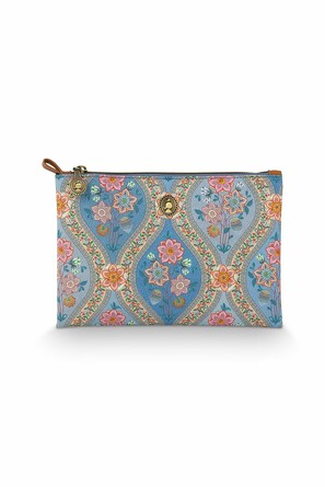 Косметичка плоская средняя Charly Ornamento Blue, 0,3 л, 24х15,5х1 см Pip Studio