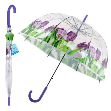 Зонт полуавтомат Фиолетовый букет 3,5х11х82 см Мультидом