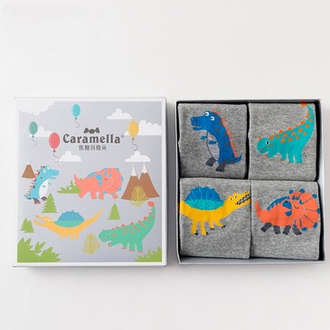 Набор детских носков Мир динозавров (4 пары) Caramella