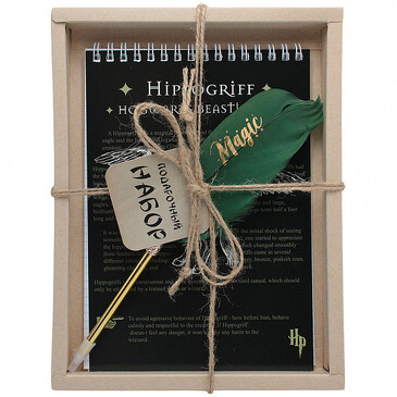 Набор (блокнот Гарри Поттер 60 л и ручка шариковая Волшебное перо зеленое) Centrum