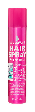 Лак для волос невидимой фиксации Fat Flexible Hold Hair Spray, 200 мл,  Lee Stafford
