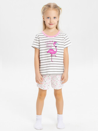 Пижама (футболка и шорты) Flamingo КотМарКот