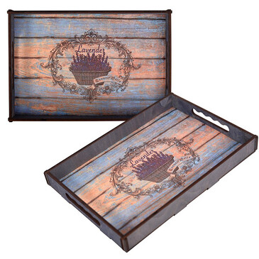 Поднос Лаванда  35х25х4 см  Мультидом