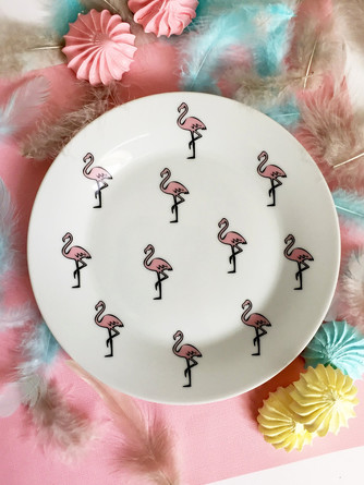 Тарелка Розовый фламинго  Сотвори Чудо