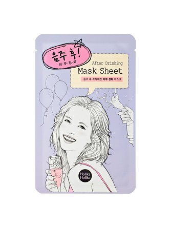 Тканевая маска для лица после вечеринки After Mask Sheet - After Drinking 18 мл Holika Holika