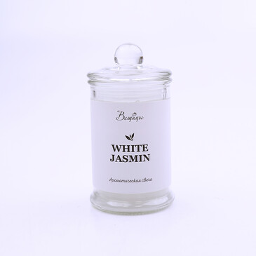 Ароматическая свеча White Jasmine, 6х6х11 см Вещицы