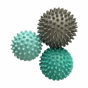 Набор массажных мячей, размер: 9 см, 7,5 см, 6,5 см ND Play