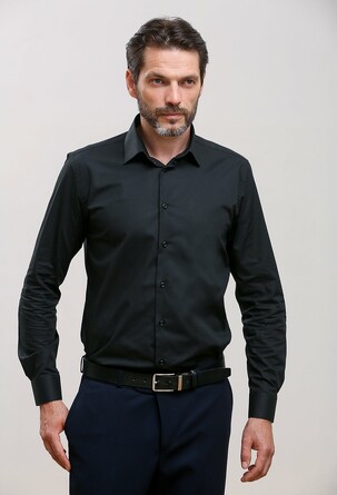 Рубашка приталенная (slim fit) с длинным рукавом Nicolo Angi