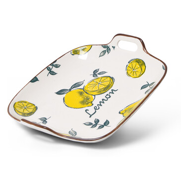 Форма для сервировки с ручками Limoncello 20,5х17,8х4,4 см (фарфор) Fissman