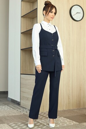 Комплект (жилет, блузка и брюки) Мода-Юрс