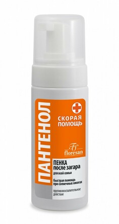 Пенка после загара для всей семьи Пантенол Скорая помощь, 150мл Floresan