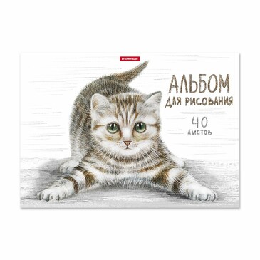 Альбом для рисования на клею Tabby, А4, 40 листов ErichKrause