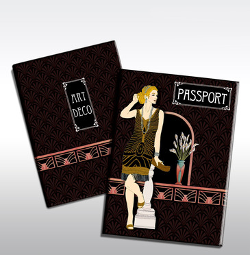 Обложка для паспорта Ар-Деко Феникс Present
