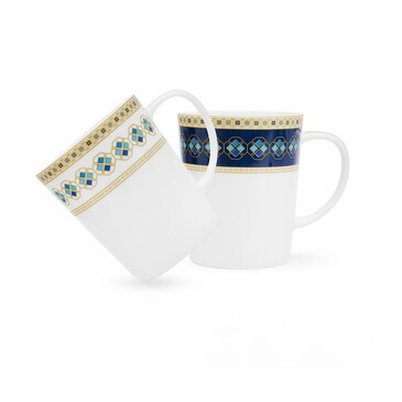 Набор кружек (2 шт.) Derby 380 мл (фарфор) Fissman