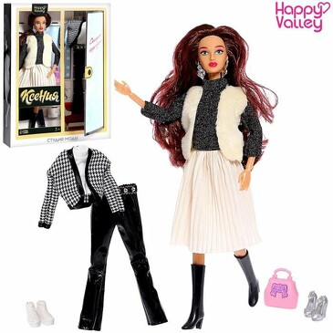 Кукла с комплектом одежды Ксения. Студия моды 9 Happy Valley