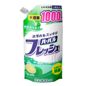 Средство для мытья посуды, овощей и фруктов с ароматом лайма, 1000 мл Mitsuei