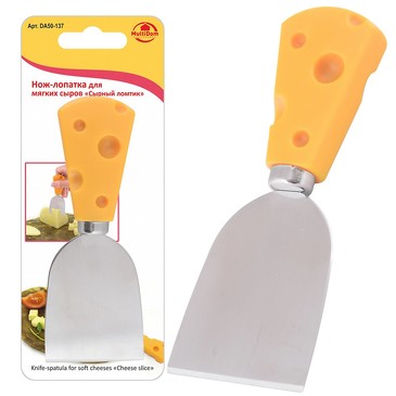 Нож-лопатка для мягких сыров Сырный ломтик.  Мультидом