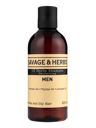Мужской шампунь восстанавливающий с 10 травами Savage&Herbs