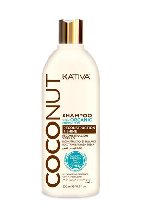 Восстанавливающий шампунь с органическим кокосовым маслом для поврежденных волос Coconut 500мл  Kati