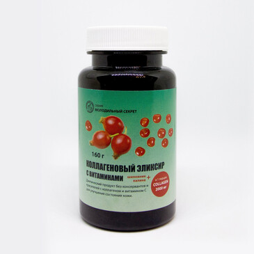 Пищевая добавка. Эликсир коллагеновый с витаминами Клад Алтая, 160 г Altai