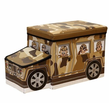 Коробка для хранения вещей Jeep Brown 57х26х32 см  Blonder Home