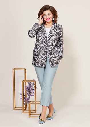 Комплект (пиджак, блуза и брюки) Mira Fashion