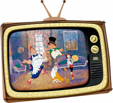 Пазл деревянный фигурный Малыш и Карлсон S, 29,2x25,2x12,7 см Eco Wood Art