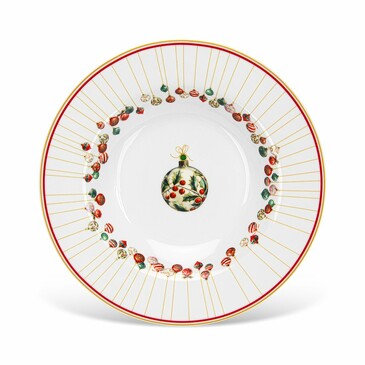 Тарелка глубокая Christmas Balls 21,5 см (фарфор) Fissman
