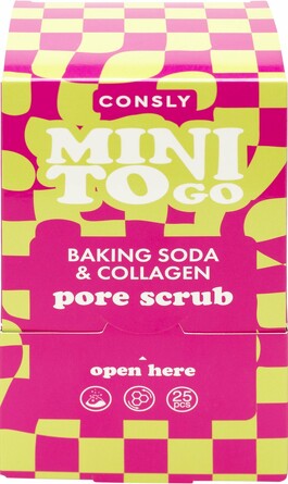 Скраб для лица с содой и коллагеном, 25х7 г Consly