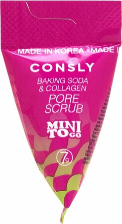 Скраб для лица с содой и коллагеном, 25 шт. по 7 г Consly