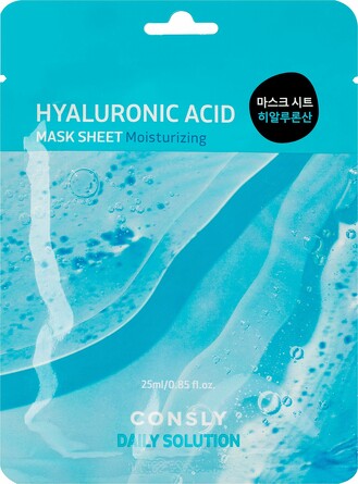 Маска тканевая для лица с гиалуроновой кислотой hyaluronic acid 25 мл Consly