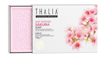 Мыло антивозрастное с ароматом сакуры, 150 г,  Thalia Natural Beauty
