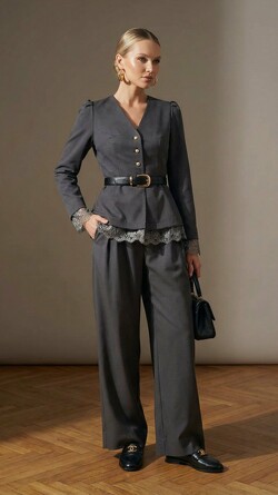 Брюки свободного кроя Nastya Sergeeva by May Be