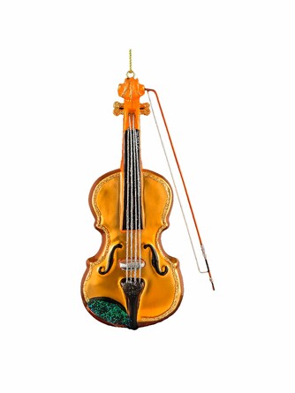 Украшение Скрипка 14см, стекло ErichKrause Decor