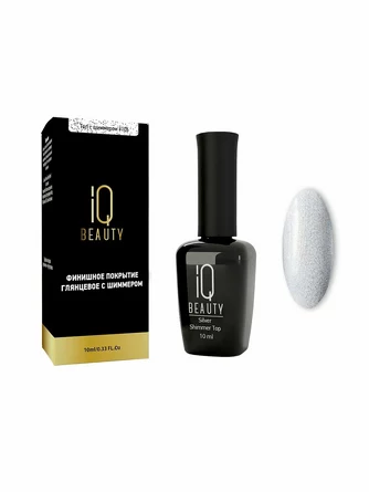 Финишное покрытие глянцевое с шиммером, 10 мл IQ Beauty