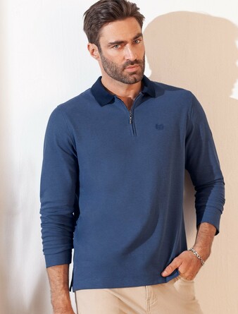 Лонгслив-поло на молнии Vilatte