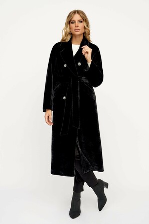 Шуба из экомеха демисезонная ElectraStyle