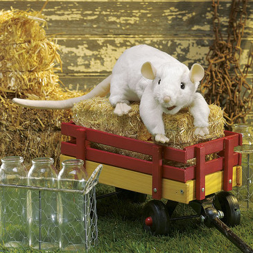 Мягкая игрушка Белая крыса (48 см) Folkmanis