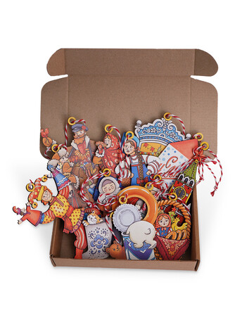 Игрушки елочные Русская душа 20х15х10 Davici