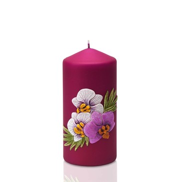 Свеча Орхидея матовая колонна Bartek-Candles