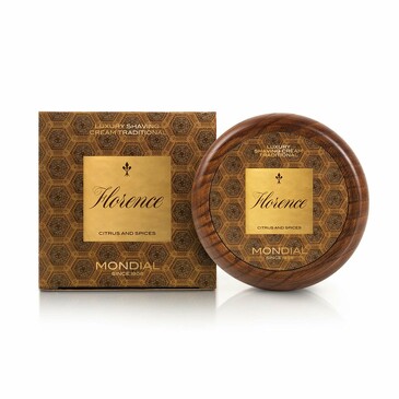 Крем для бритья в деревянной чаше florence luxury shaving cream traditional, 140 мл Mondial