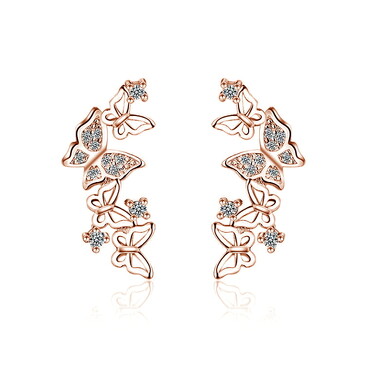 Серьги-каффы Бабочки Iris Premium Jewelry
