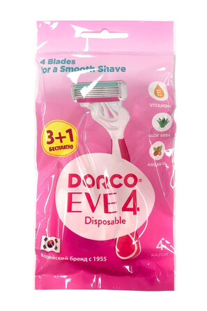 Станок для бритья одноразовый Dorco Eve 4, 4 шт. Dorco